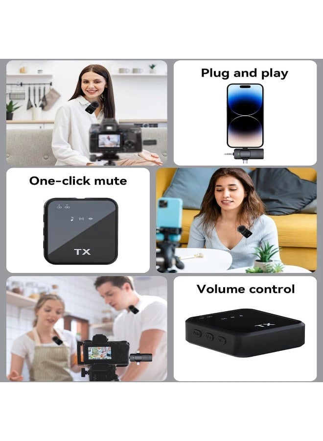 Tx 3-in-1 Wireless Lavalier Microphone F11-2 for Live Video Recording – High-Quality Lapel Mic for Smartphone, Camera & Computer, Clear Audio for Vlogging, Interviews, and Content Creation - Image 4